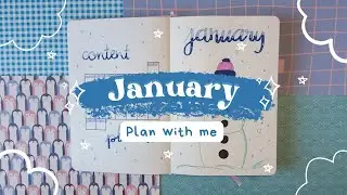 PLAN W/ ME | January 2023 setup | Snowman Theme