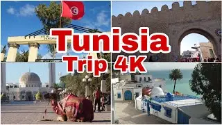 [4k] Tunisia Trip in 7 Minutes High Resolution Tunis Sousse Monastir Kantaoui Kairouan City Port