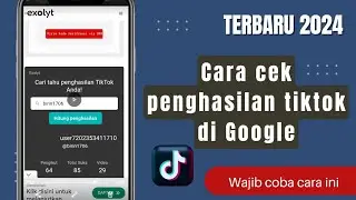 cara cek penghasilan tiktok di Google