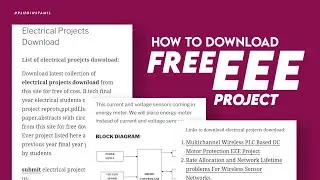 How to download projects | Free Project Downloading Websites 2021 _ EEE Project Downloading Websites