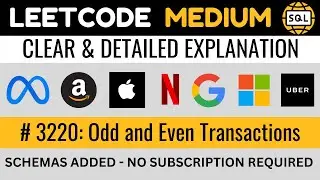 Leetcode MEDIUM 3220 - Odd and Even Transactions SUM CASE WHEN - Explained by Everyday Data Science