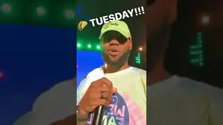 LeBron has the crowd joining in on Taco Tuesday. 🌮😂  (via KingJames/IG)