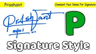 ✔️ Prashant Name Signature Style Request Done