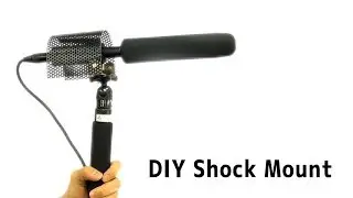 DIY mic shock mount built with punched metal plate