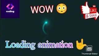 How to make loading animation | Css | Html