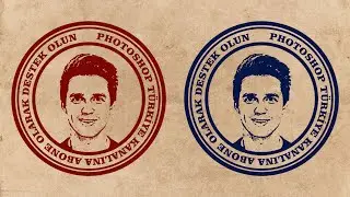 Photoshop Dersleri | Fotoğraf Damga Efekti | Photoshop Tutorials | Portrait Stamp Effect