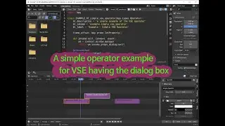 A simple operator example for Blender VSE