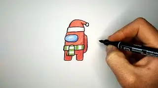 Как нарисовать Амонг Ас на Новый год | Among Us drawing