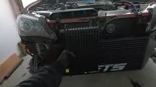 Большой маслокулер на субару 1000 сил Large oil cooling on a Subaru 1000 horses