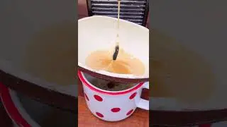 Little choco egg coffee for Street food vendor😁but it didn't fill the whole egg😭😂♥️| CHEFKOUDY