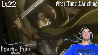 Attack on Titan - Season 1 Episode 22 Reaction!!【LEVI & MIKASA】1x22