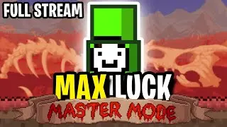 Terraria but I have MAX LUCK in MASTERMODE... (FULL STREAM)