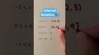 Interval Notation 📚 