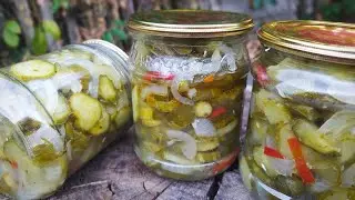 Nezhinsky cucumber salad, for the winter without sterilization