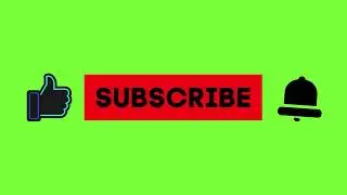 Subscribe/Like/Thumb up Button Green Screen Effect