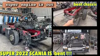 Rebuilding a wrecked  2022 super SCANIA part.1