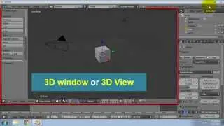 The default scene in Blender