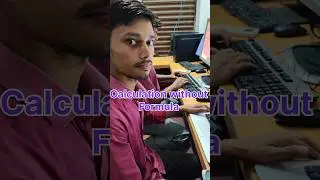 Excel magic tricks ( calculation without formula) #excel #short #trending