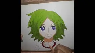 Coloring The Camie Character From  The anime One Piece...