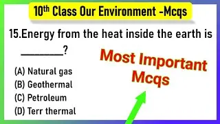 Our Environment Class 10 MCQs Questions with Answers | Our Environment mcq