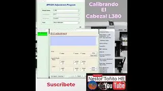 Como calibrar el cabezal de una impresora Epson L380, L383, L385, L485.