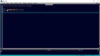 How to print the current system date in Qbasic 