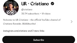 UR cristiano | UR ronaldo UR cristiano official channel | CR7 channel