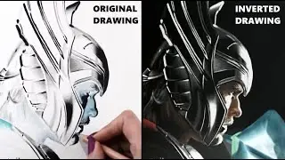 Inverted Drawing: THOR - Colored Pencils | Jasmina Susak