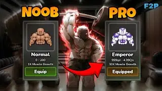 (F2P) Going From a Noob to Pro in Gym League Simulator
