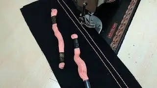 एंकर धागा किसी भी सिलाई मशीन पर चलाना सीखें || Anchor Thread Embroidery with Normal Sewing Machine