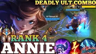 ANNIE BEST META BURST BUILD! ONE SHOT ULT COMBO - TOP 4 GLOBAL ANNIE BY lil Tibbers XI - WILD RIFT