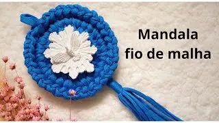 MANDALA DE CROCHÊ EM FIO DE MALHA | OPÇÃO DE LEMBRANCINHAS DE BATIZADO