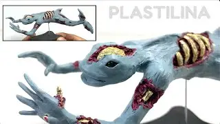 Como hacer a NINGEN ZOMBIE de Plastilina paso a paso - Mi mundo de Plastilina