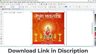 How to Download CDR Files Free || NAVRATRI POSTER CDR FILE || Coreldraw Template Download