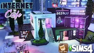 Internet Cafe || Coffee Shop Challenge || The Sims 4  Speed Build - NO CC