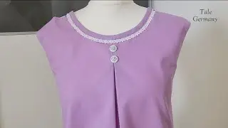 Easy way to sew beautiful neckline for beginners | Sewing Techniques