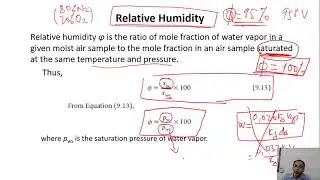 Drying 3. Humidity ratio (absolute humidity) vs relative humidity| Moist air properties