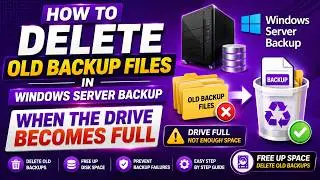 How To Delete Old Backup Files in Windows Server Backup When The Drive Becomes Full.