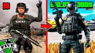 ME CONVIERTO en EL SWAT más FUERTE de GTA 5
