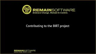 Contributing to the Eclipse BIRT project