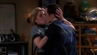 3x11 Beverly kisses Sheldon