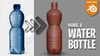 Blender Tutorial: Model a Sleek Water Bottle in Blender SubD modelling (Beginner Friendly)