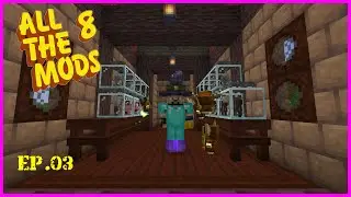 All the Mods 8 - Ep03 - Ars Nouveau Mob Farm and Resources