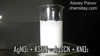 The reaction of silver nitrate with potassium thiocyanate | AgNO3 + KCL → Agcl + KNO3