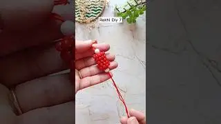 Diy 7 Rakhi making with beads | how to make rakhi at home | rakhi making ideas | #shorts #rakhi
