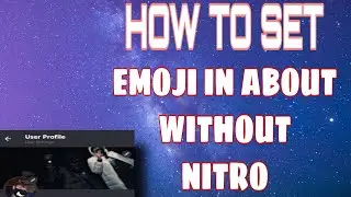 How to setup emoji in your about without nitro #discord #discordemoji #trickyboi