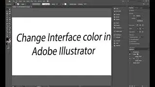 How to change the interface color in Adobe Illustrator?