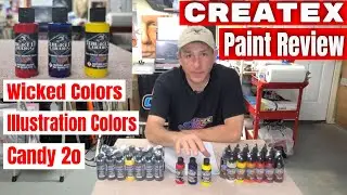 Createx Paint Review - Illustration, Wicked and Candy 2o