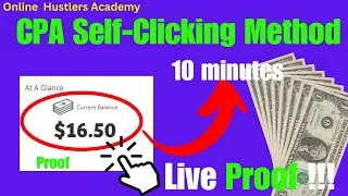 New CPA Self Clicking Method | Make Money Online