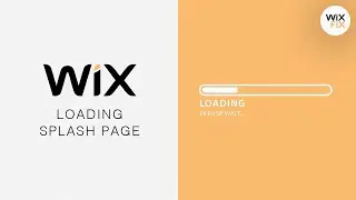 How to Create a Loading Splash Page in Wix | Wix Fix